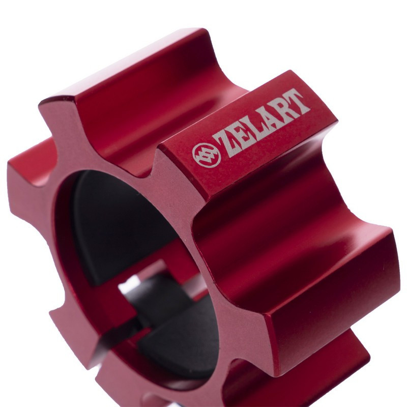 Замки для грифа з фіксатором Zelart-5109 2 шт 50 мм червоний Київ - фото 7