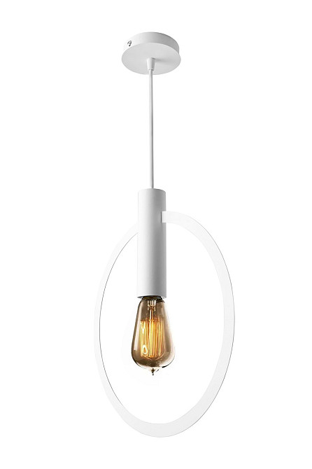 Світильник лофт підвісний Е27 Asket NL 3033 WH білий Київ - фото 2