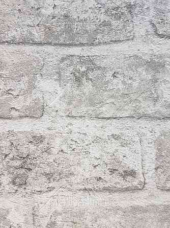 Шовілові на флізеліні Grandeco Anastasia метрові під цеглу структурні сірі білі Київ