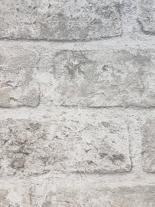 Шовілові на флізеліні Grandeco Anastasia метрові під цеглу структурні сірі білі Київ - фото 3