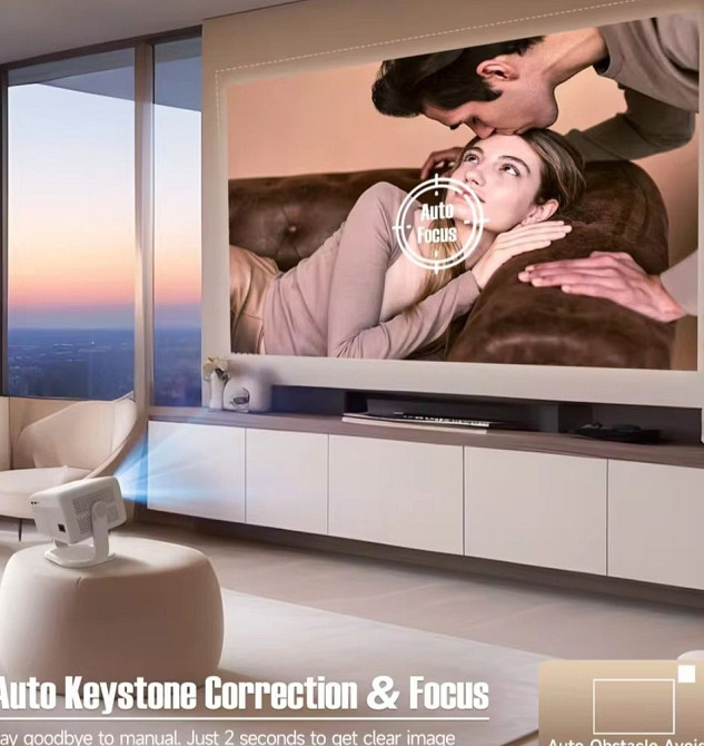 Проектор MAGCUBIC L018 1/8GB 650ANSI 4K Full HD Auto focus Android Харків - фото 4