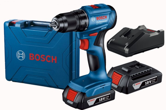Акумуляторний безщітковий дриль-шурупокрут Bosch GSR 185-LI Professional : 2 АКБ 18V 2.0Ah + З/П, 1900 об/хв, вага 1.3 кг  у кейсі Київ