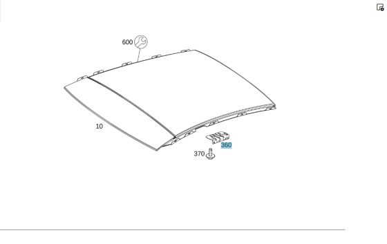 Mercedes-Benz  A1767870042 Кронштейн панорами спереду ліворуч CLA Shooting Brake X117 CLA C117 GLA X156 A-class W176 Одесса