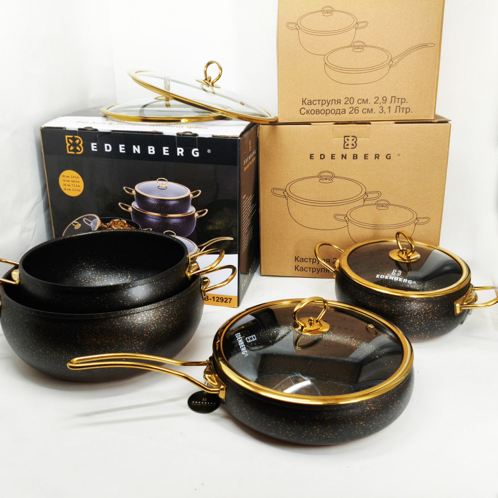 Набор каструль с антипригарным покрытием, Набор качественных каструль, Хорошие кастрюли DN-49 Львов - изображение 7