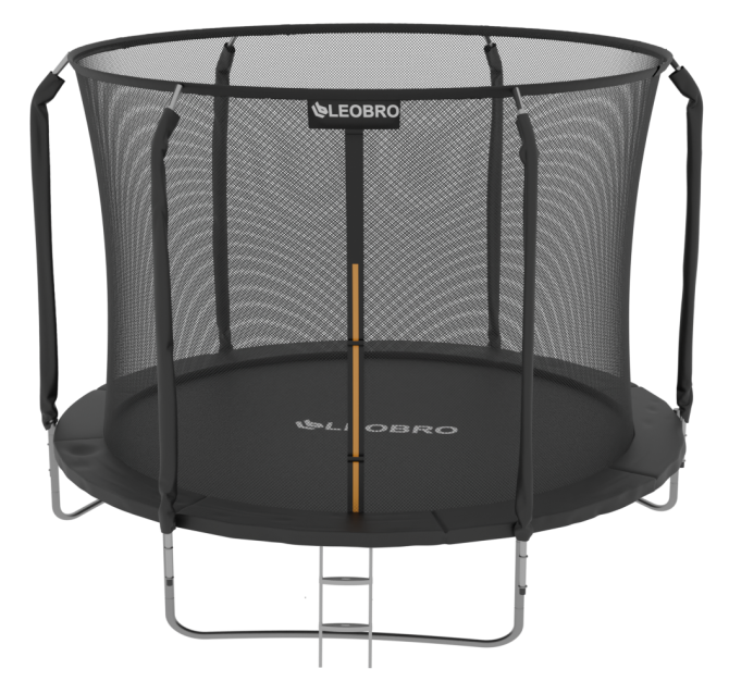 Батут дитячий LEOBRO Premium 252 см із внутрішньою захисною сіткою 8FT Київ - фото 2