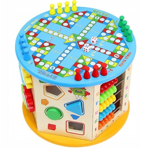 Детский Деревянный развивающий куб ,сортер ,мультибокс 8в1 Kruzzel (22429) Нововолынск - изображение 3