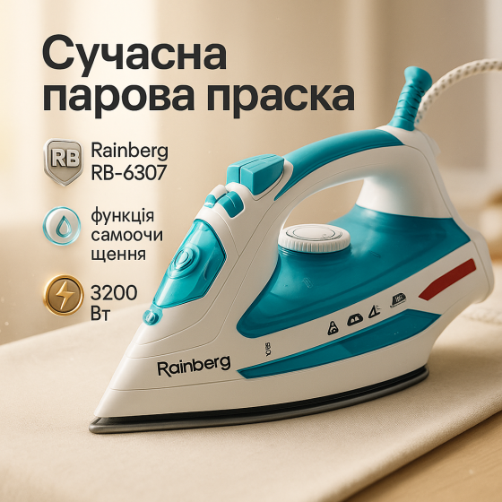 Сучасна парова праска, Хороша праска для прасування речей для одягу з функцією пари AO-94 Львів
