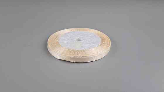 Стрічка атласна для повітряних куль і подарунків 0,6 см (23 метри) пудра (1 пачка) Харків