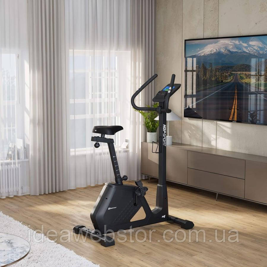 Велотренажер Hop-Sport HS-4500H Creft електромагнітний чорний Київ - фото 7