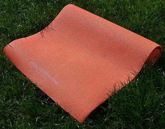 Гимнастический коврик для йоги и фитнеса Power System PS-4014 PVC Fitness-Yoga Mat Оранжевый, 173x61x0.6 см Киев