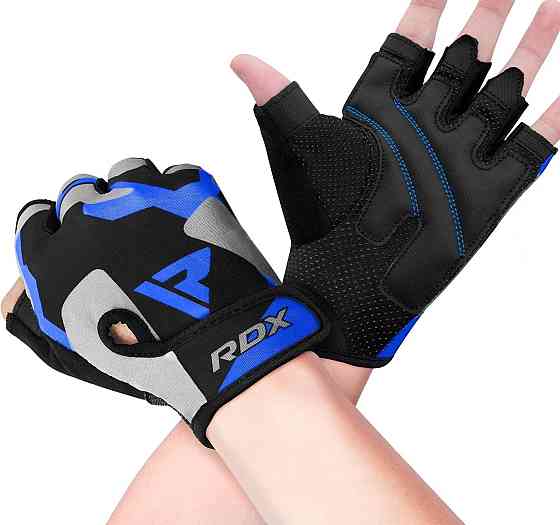 Рукавички для фітнесу RDX F6 Sumblimation Blue M Каменское