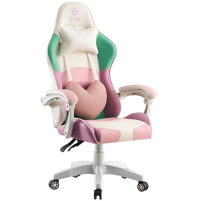 Крісло геймерське комп'ютерне ігрове BONRO LADY 813 офісне для комп'ютера дому і офісу Київ - фото 1