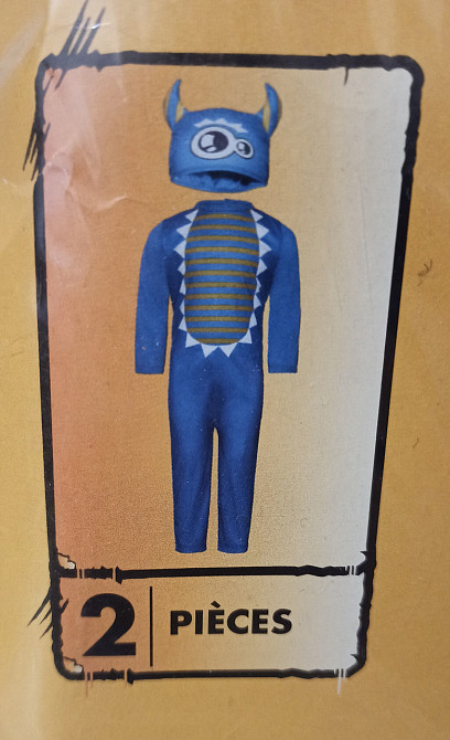 Дитячий костюм Монстр на Хелловін розмір 2-4 роки 98-104 Німеччина синій Київ - фото 3