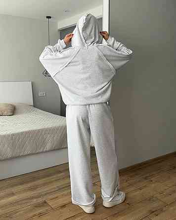 Женский прогулочный костюм двойка: кофта и штаны трехнить петля 100% хлопок Меланж Одесса