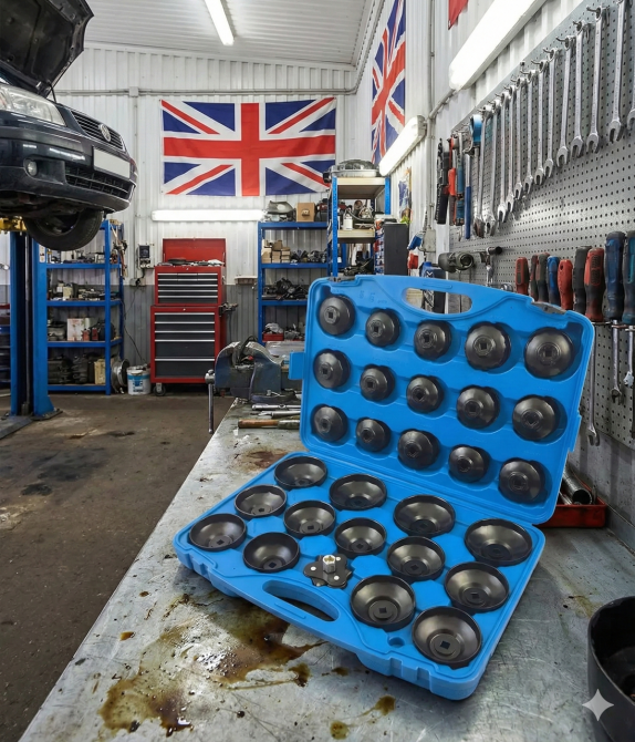 Знімачі масляних фільтрів 30 елементів FERRUM  набір чашкоподібних ключів для СТО та домашньої заміни оливи Львів - фото 1