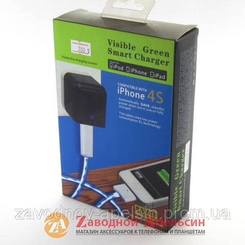 USB кабель Visible Green iPhone 30pin Одесса - изображение 2