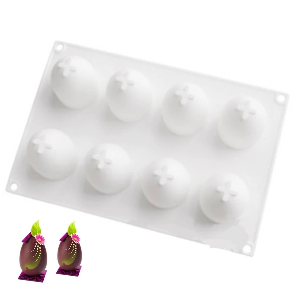 Молд силиконовый Яйца 170 на 260 мм серый Киев - изображение 3