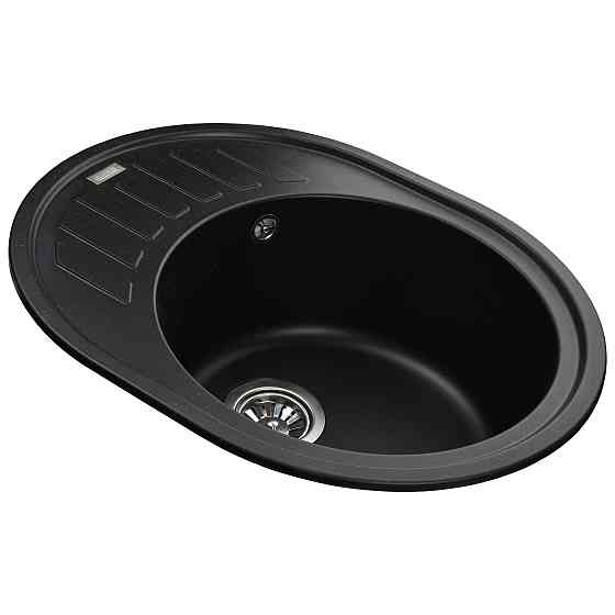 Гранітна мийка Globus Lux ARNO чорний 620х500мм-А0002 Київ