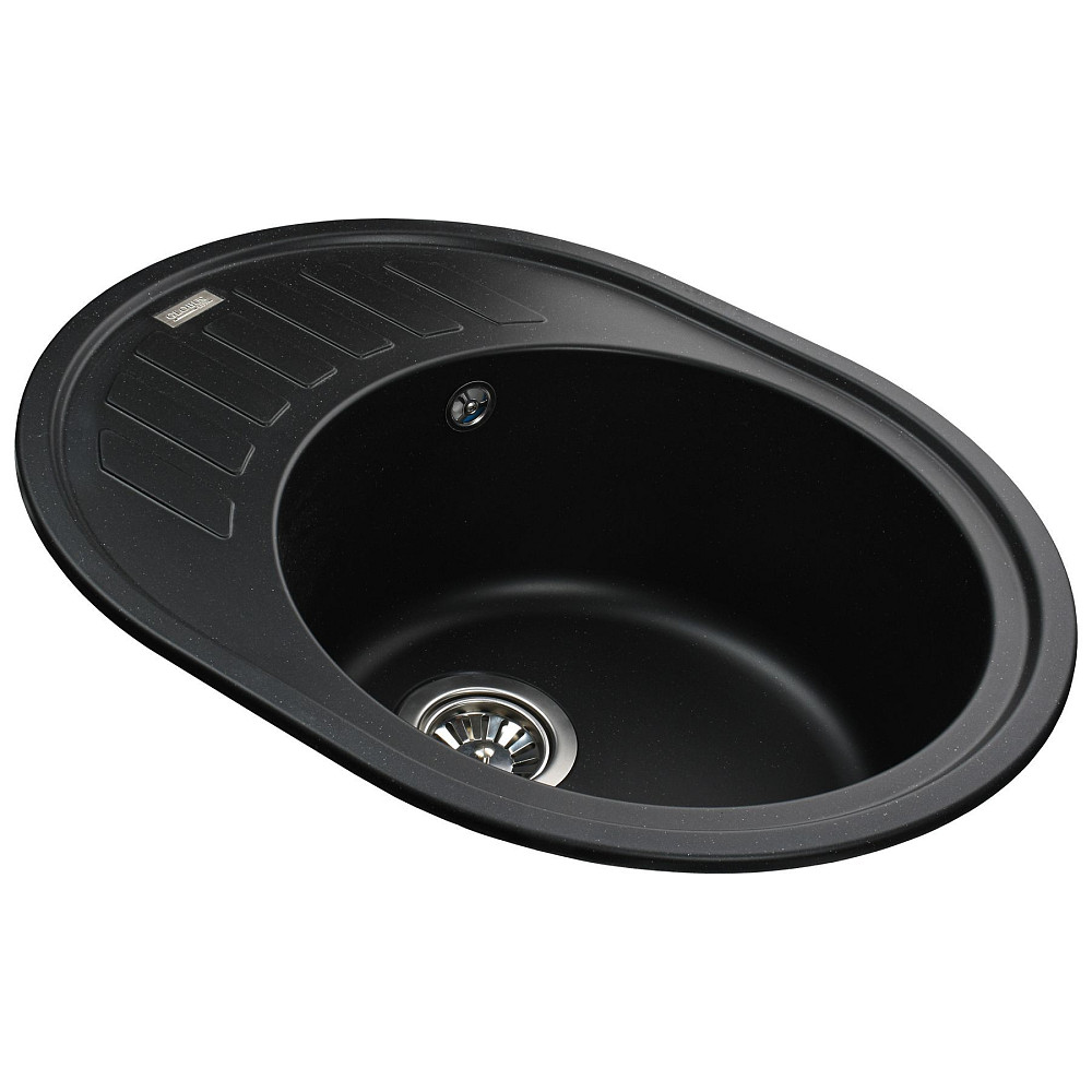 Гранітна мийка Globus Lux ARNO чорний 620х500мм-А0002 Тернопіль - фото 2