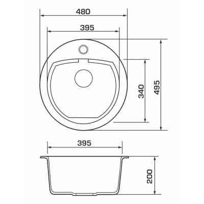 Мийка кухонна GRANADO LUGO avena (gr2802) Вінниця