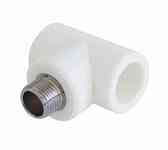 ТРОЙНИК РЕЗЬБА НАРУЖНАЯ Kalde ТРН ∅ 20х3/4 белый Харьков