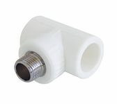 ТРОЙНИК РЕЗЬБА НАРУЖНАЯ Kalde ТРН ∅ 20х3/4 белый Харьков - изображение 2