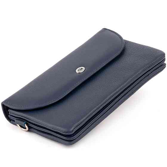 Клатч из кожи женский ST Leather 19317 Темно-синий Киев