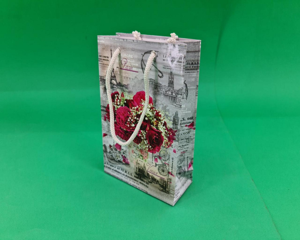 Пакет бумажный подарочный малый 11/18/5(арт М078) (12 шт) Харьков - изображение 1