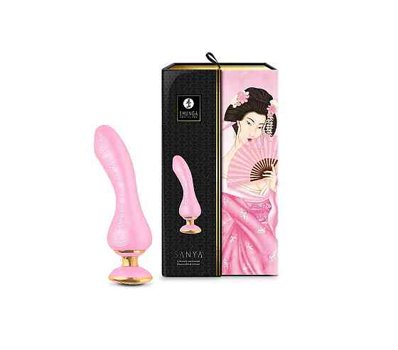 Вибратор для точки G Shunga Sanya Light Pink, гибкий ствол Sex Aura Киев