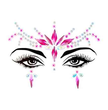 Стрази для обличчя для вечірок пластикові one size різнобарвний Київ