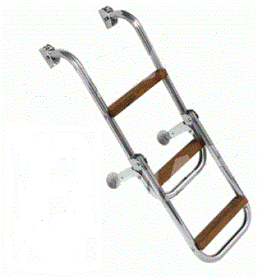 Лестница Поручень С Дерев Ступенями для катера и яхты 80См Ladders Киев - изображение 1