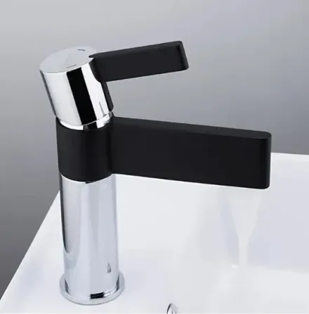 Змішувач для умивальника GAPPO G1081 чорний/хром Київ