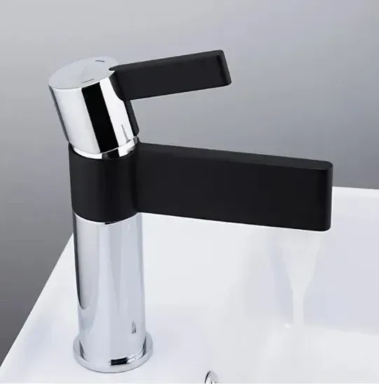 Смеситель для умывальника GAPPO G1081 черный/хром Киев - изображение 3