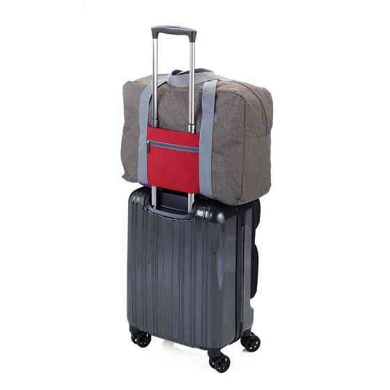 Сумка дорожная складная Troika 24л полиэстер Серый Киев