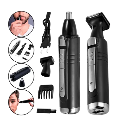 Акумуляторний Тример для носа та вух GEMEI GM-3109 2в1 2 насадки, гострі леза Одеса - фото 1