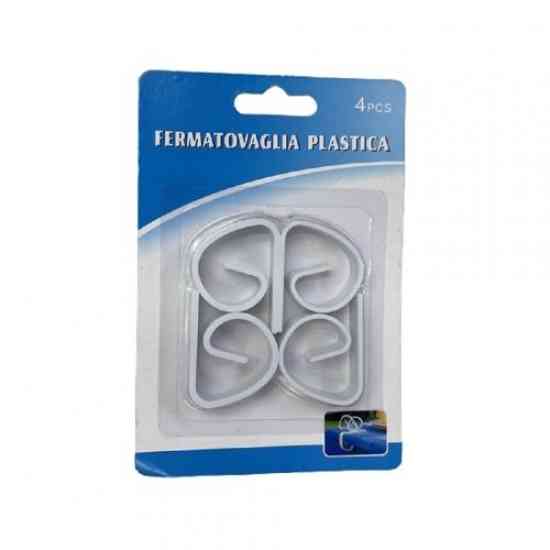 Клипсы для скатерти настольные белые (4шт./уп.), зажимы для скатерти Винница