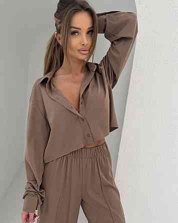 Жіночий стильний костюм дабл Армані Шоколад, 46/48 Одеса