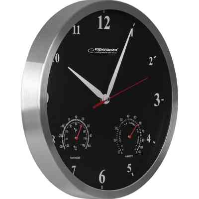 Настенные часы Esperanza Wall Clock Washington 30 см Black (EHC008K) Винница