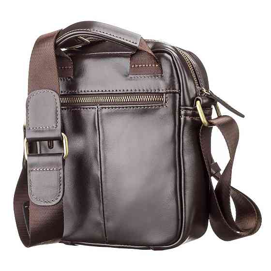 Сумка мужская SHVIGEL 11089 кожаная Коричневая Киев