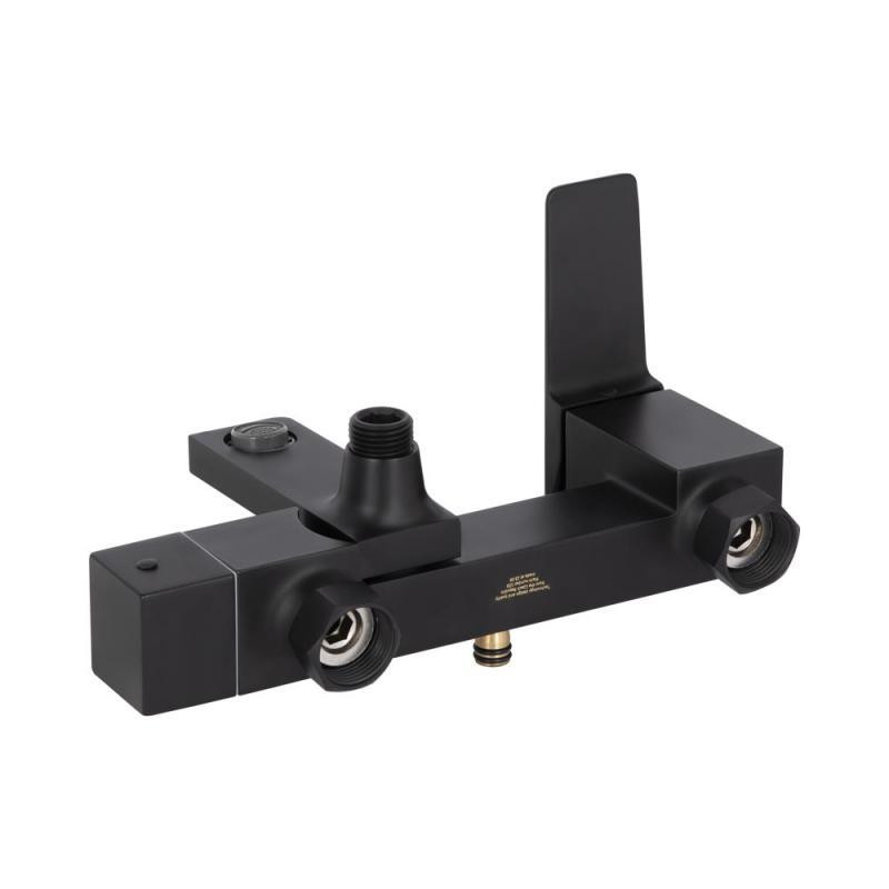 Душевая система для ванны из латуни Qtap Gemini на три потребителя (с изливом) QT51103KNG Black Matt Харьков - изображение 6