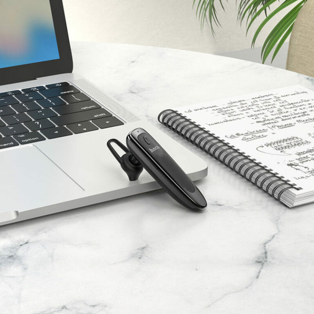 Bluetooth гарнітура HOCO E60 Brightness business BT headset Black Киев - изображение 5