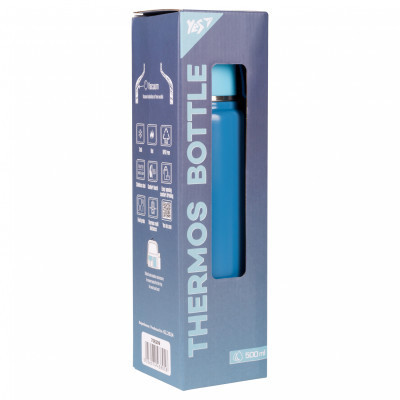 Поильник-непроливайка Yes Термос Fusion с чашкой, 500 мл, голубой (708209) Винница - изображение 8