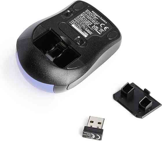 Миша Amazon Basics Wireless Computer Mouse Синій 2.4GHz USB nano-приймач оптична компактна для ноутбука та ПК Київ