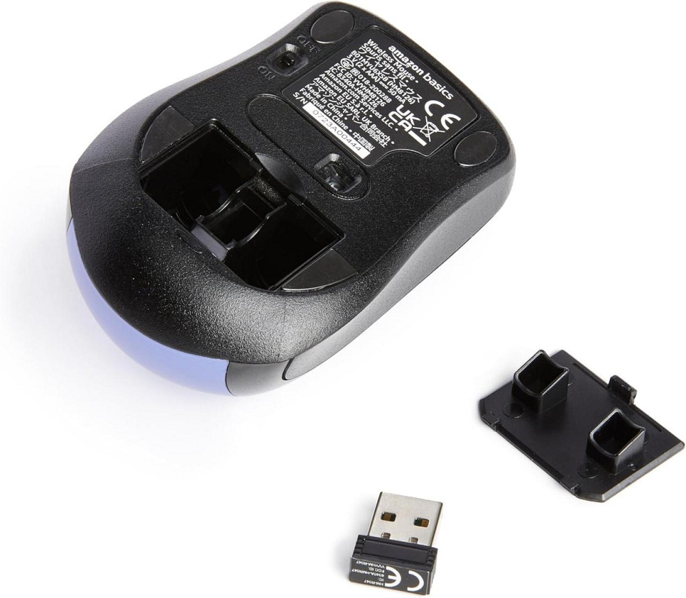 Миша Amazon Basics Wireless Computer Mouse Синій 2.4GHz USB nano-приймач оптична компактна для ноутбука та ПК Київ - фото 4