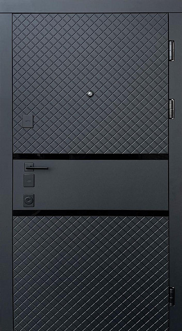Форт-М Дверь квартирная модель ВИП 4К Мокка, цвет Чорная шагрень/белый матовый Киев - изображение 1