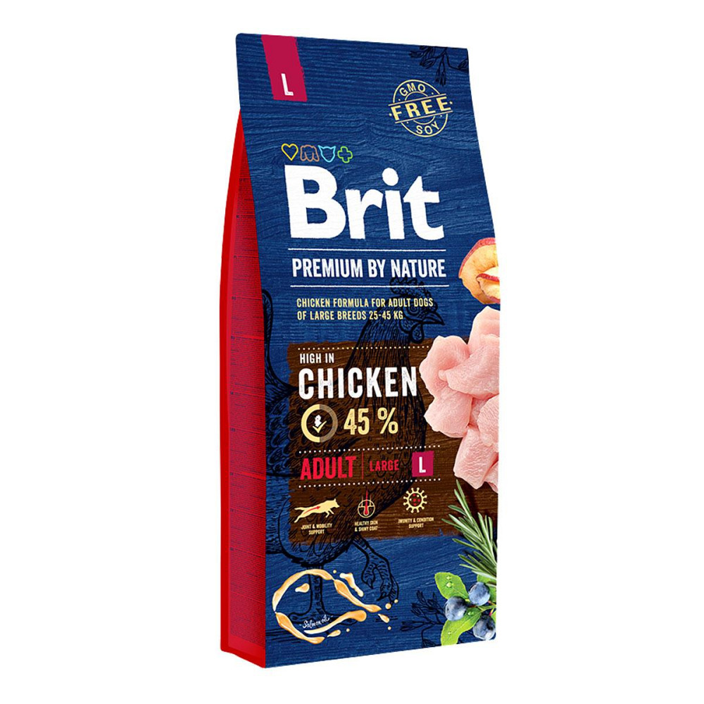 Сухий корм для собак Бріт Brit Premium Adult Large Chicken великих порід з куркою, 15 кг Вінниця - фото 1