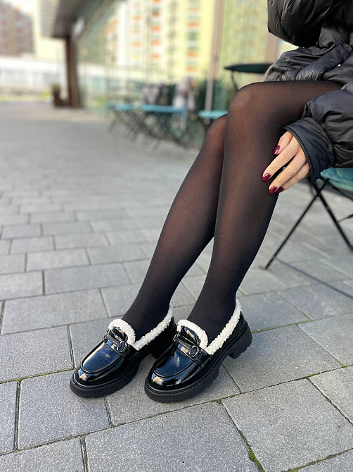 PLPS Лофери жіночі PLPS чорні шкіра лакована низький хід 36-41 ( -3) Коломыя - изображение 2