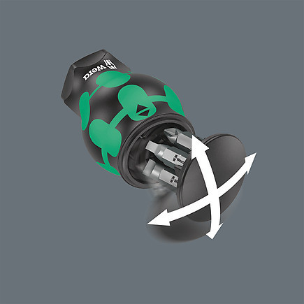 Викрутка Wera з магнітним тримачем 1/4'' магазин з бітами в ручці PH/PZ/SL 05008878001 Одеса - фото 5