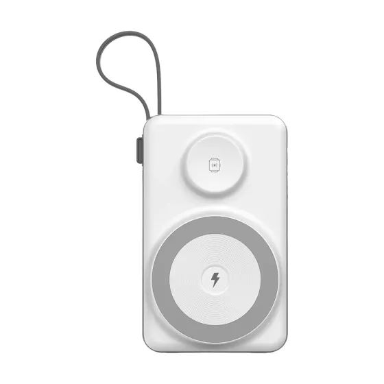 Повербанк 10000mAh Choetech B695 White QC3.0 PD3.0 бездротова зарядка смартфонів та Apple Watch (43-00143) Київ