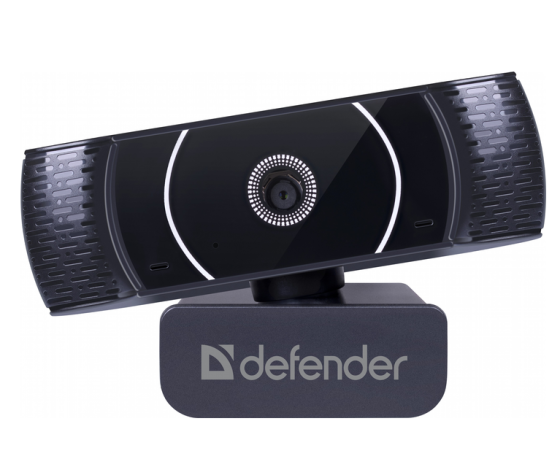 Веб-камера Defender G-lens 2590 QHD 2K 3.7Мп 1440p с прищепкой Черный Винница